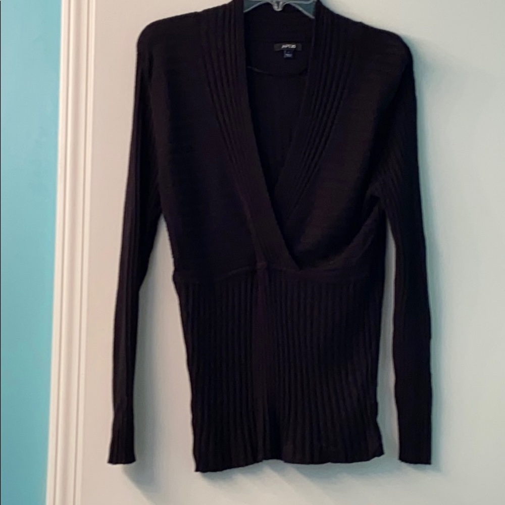 Black V-Neck sweater